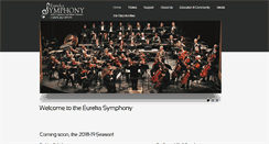 Desktop Screenshot of eurekasymphony.org